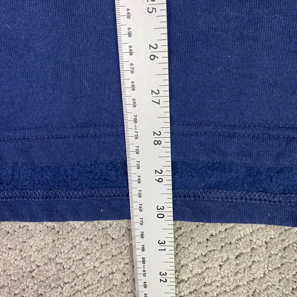 Vintage 90s Champion Sweatshirt Adult XL Blue Script Hi Lo High Low Made in USA - Picture 11 of 13